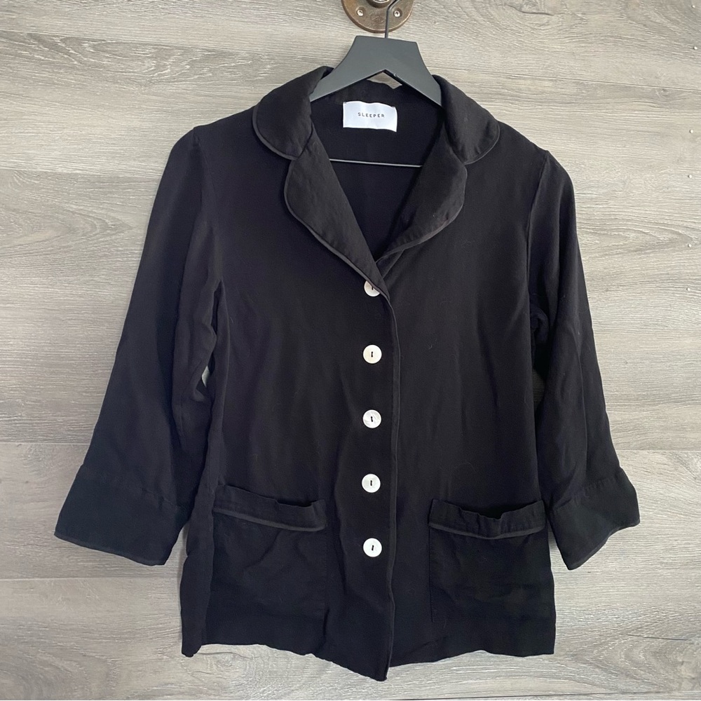 Sleeper Black Pajama Top
